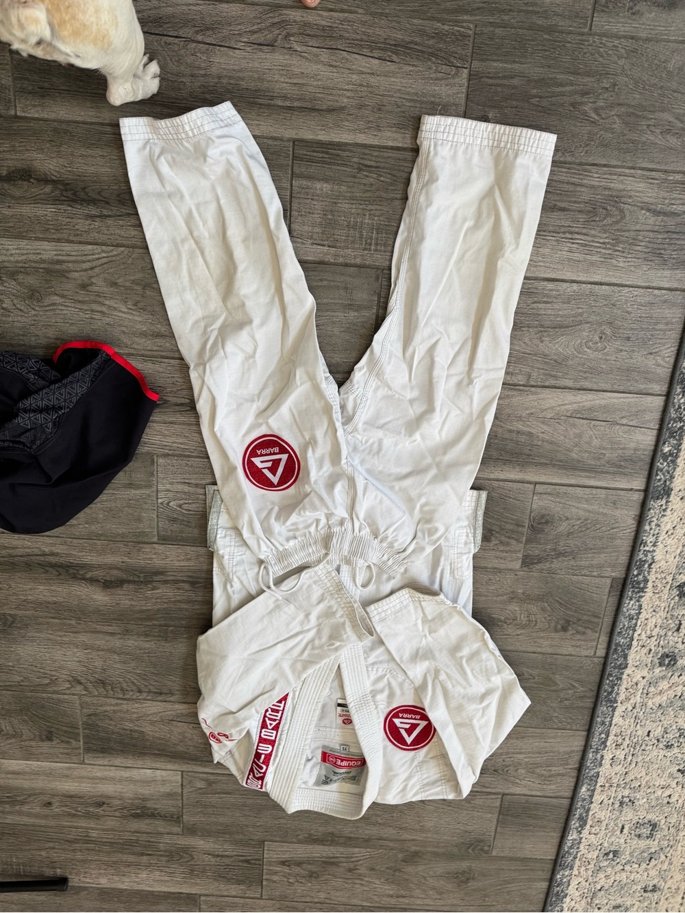 Gracie Barra Kids White and Red BJJ-Style Pajama Top - Picture 4 of 4